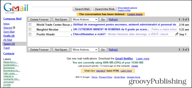 Gmail html stil vechi