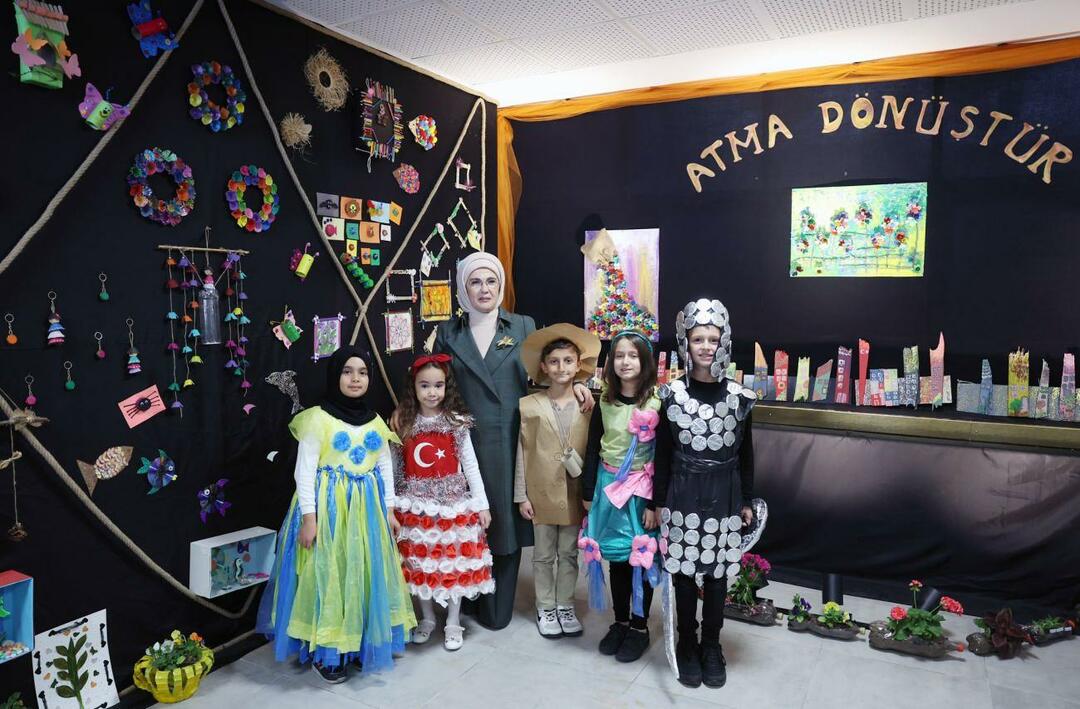 Emine Erdoğan a vizitat școala primară Ostim din Ankara