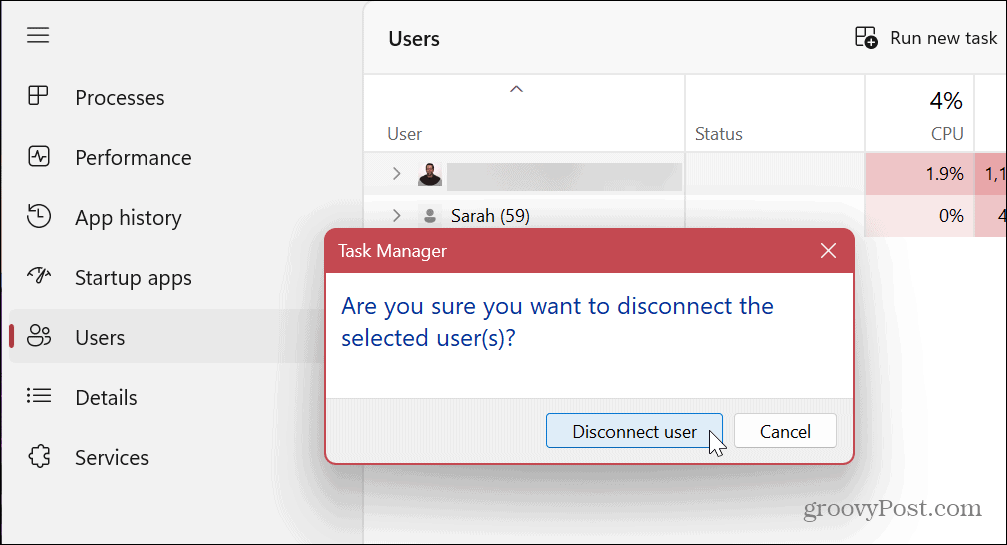 Comutați conturile de utilizator pe Windows