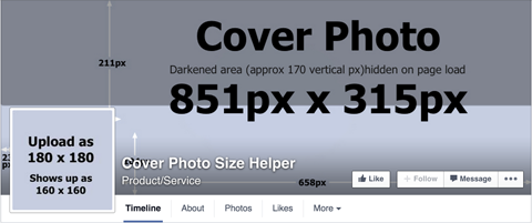 dimensiunile imaginii de copertă a paginii de facebook