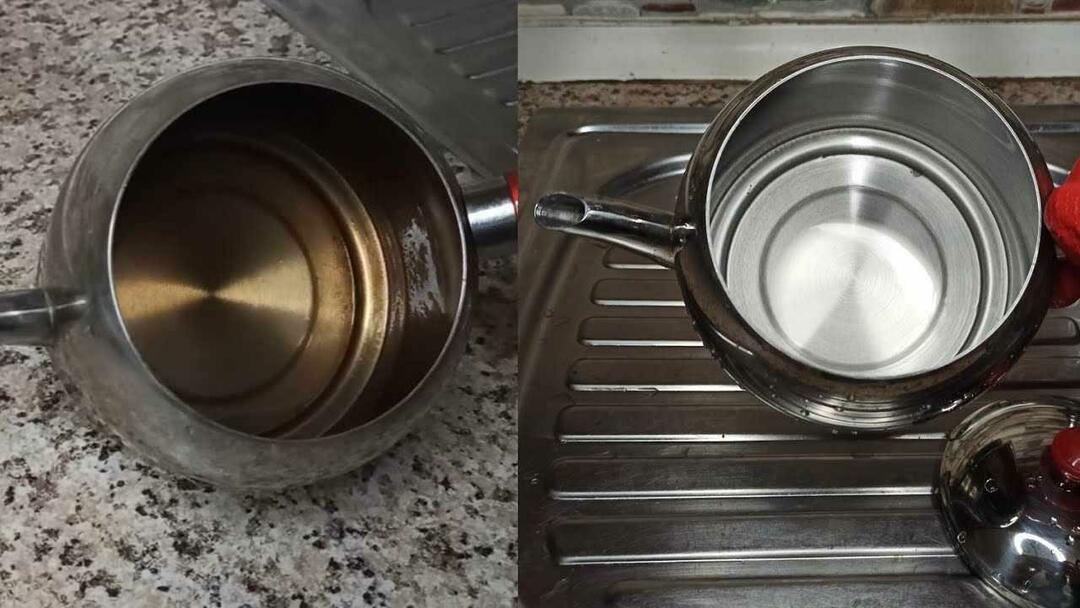 Cum să curățați un ceainic de oțel?