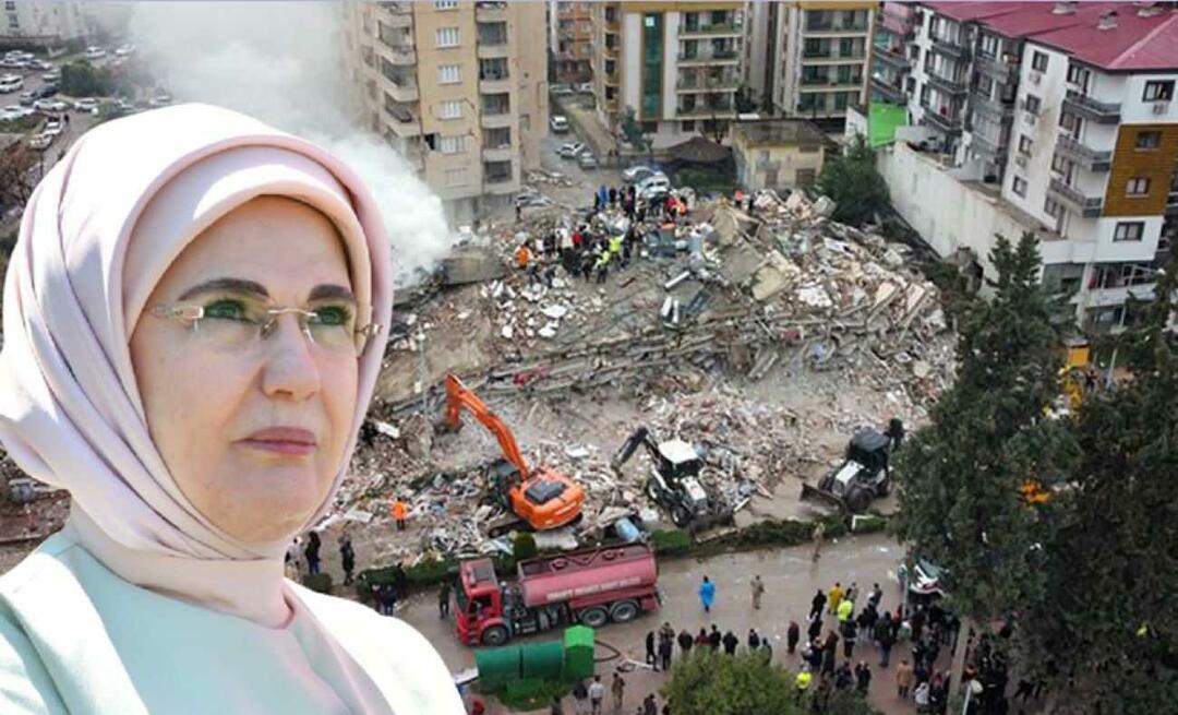 Prima Doamnă Erdogan: Inimile noastre s-au aprins de vestea cutremurului!