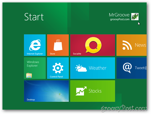 Configurarea desktop-ului VirtualBox Windows 8 finalizată