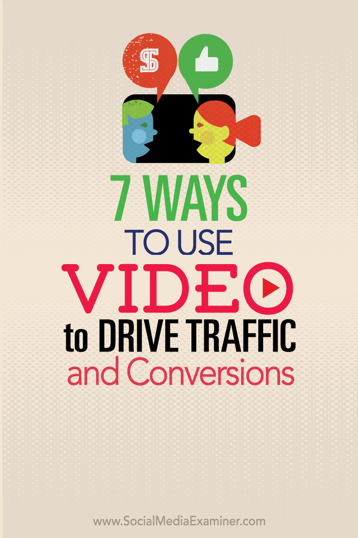 7 moduri de a folosi video pentru a genera trafic și conversii: Social Media Examiner