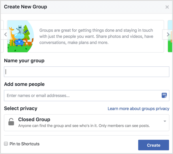 Facebook creează un grup nou