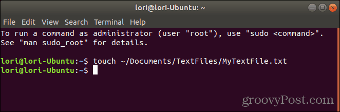 Utilizați comanda tactilă pe Linux