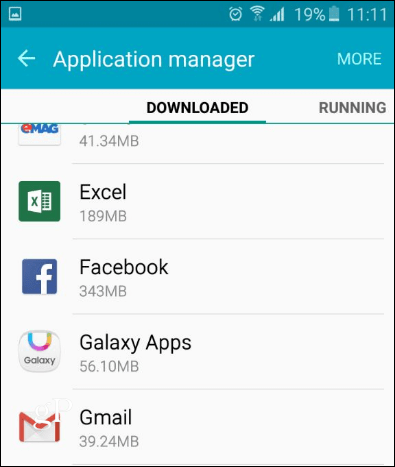 Manager de aplicații Android