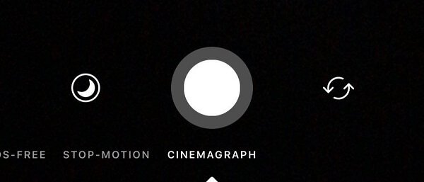 Instagram testează o nouă funcție Cinemagraph în cameră.