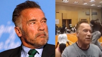 Un atac cu lovituri care zboară către faimosul Schwarzenegger!