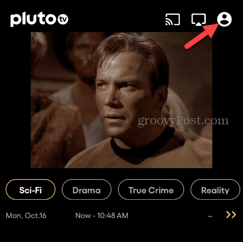 Ștergeți un cont Pluto TV