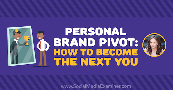 Pivotul mărcii personale: Cum să deveniți următorul dvs., prezentând informații de la Amy Landino pe podcastul de socializare marketing.