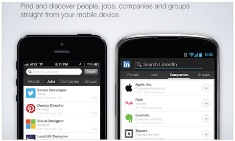 linkedin expand mobile