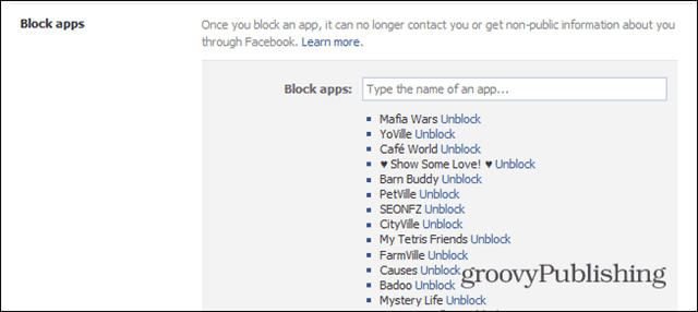 Jocurile facebook solicită aplicații de blocare