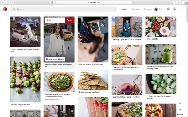 Pinterest a lansat o actualizare care face posibilă salvarea Pinurilor pe o placă de pe desktop-ul web cu un singur clic, în loc să fie nevoie să faceți clic pe butonul Salvare și să alegeți o placă.