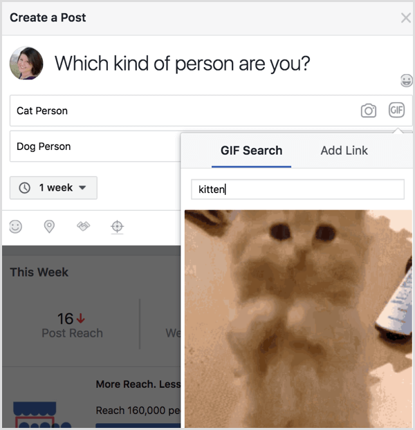 Sondaj Facebook Căutare GIF
