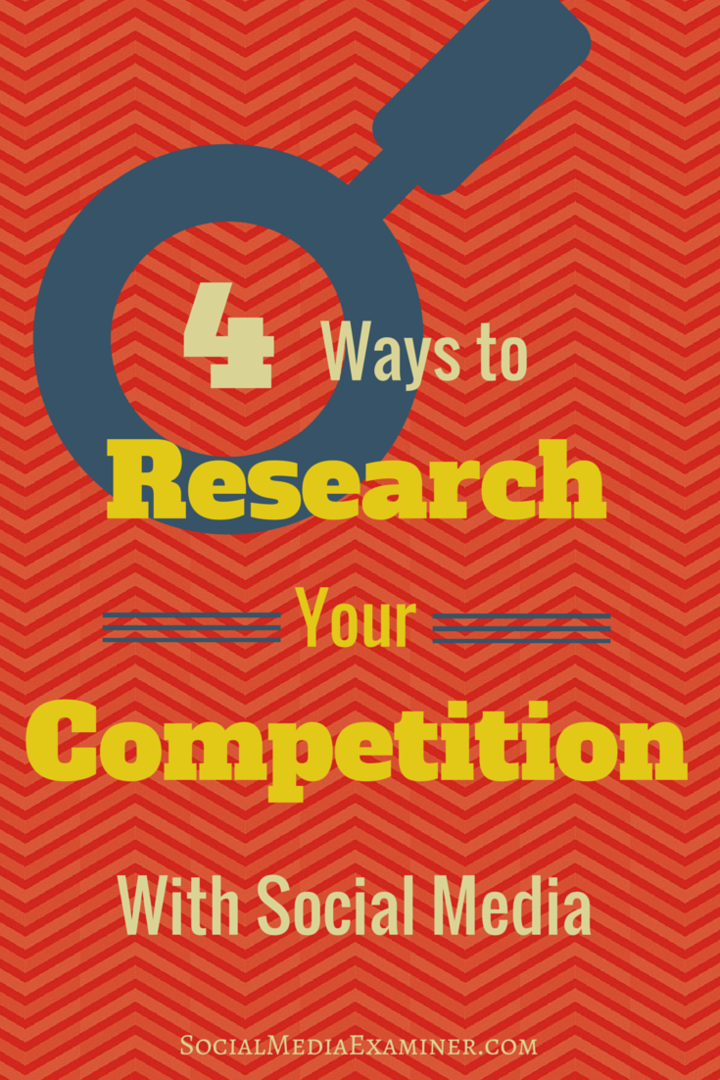 cum să cercetezi concurența pe rețelele de socializare