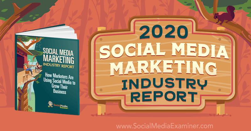 Raportul 2020 al industriei de marketing pentru rețelele sociale de către Michael Stelzner pe Social Media Examiner.
