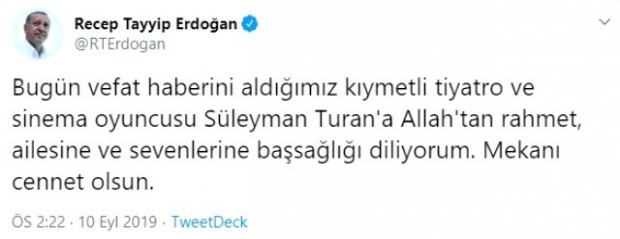 recep tayyip erdoğan partajarea condoleanțelor