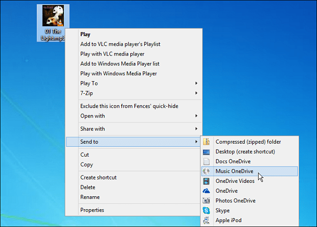 Cum să adăugați OneDrive la meniul Windows Send To