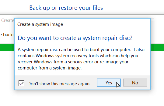 Creați cheia de recuperare Windows 10