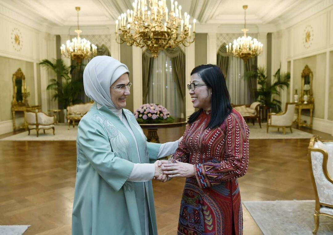 Prima Doamnă Erdogan și Prim-ministrul Vietnamului