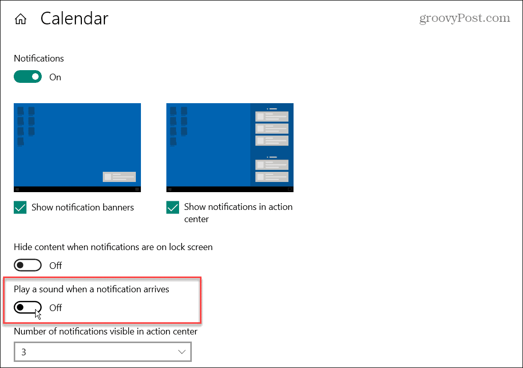 Dezactivați sunetele de notificare a aplicației pe Windows