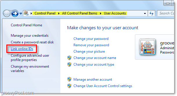 cum să conectați ID-urile online în Windows 7