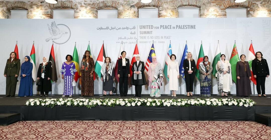 O inimă pentru summitul soțiilor liderilor din Palestina