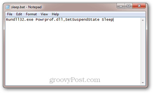 Script automat pentru somn pentru Windows 7