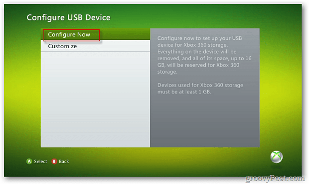 Configurați dispozitivul USB