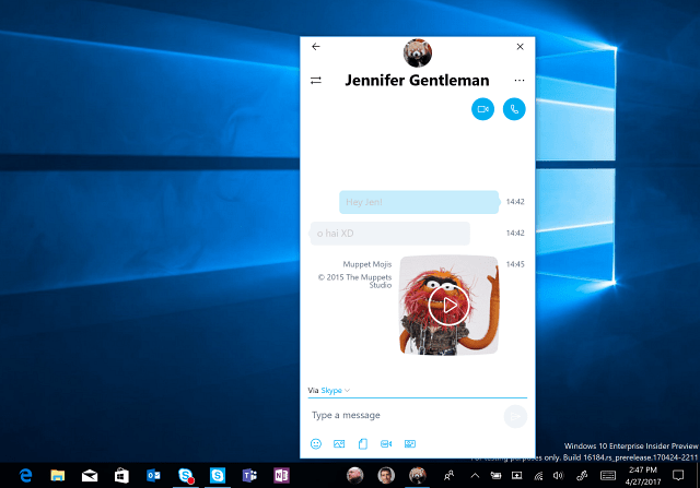 Windows 10 Previzualizare Build 16184 întoarce funcția Oamenii mei