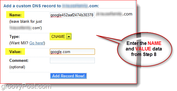 Gestionează-ți DNS-ul de domeniu la Dreamhost.com CNAME