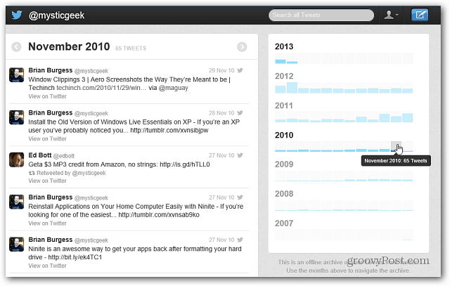 Cum să descărcați și să folosiți întregul arhivar istoric Twitter