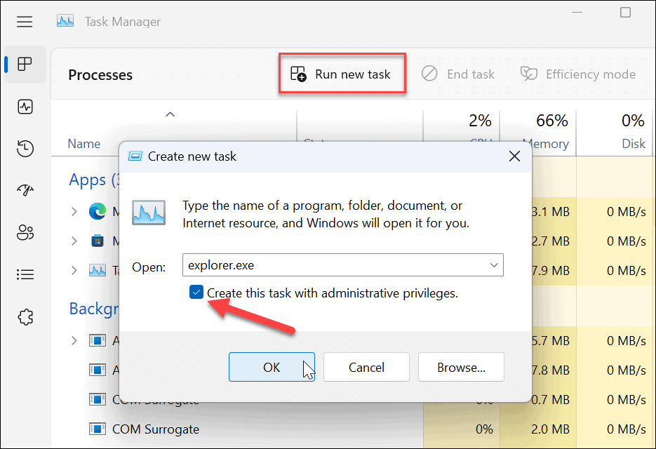 rulați Windows 11 File Explorer ca administrator
