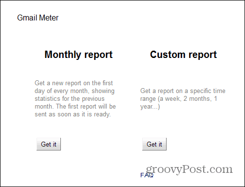 Raportul contorului Gmail