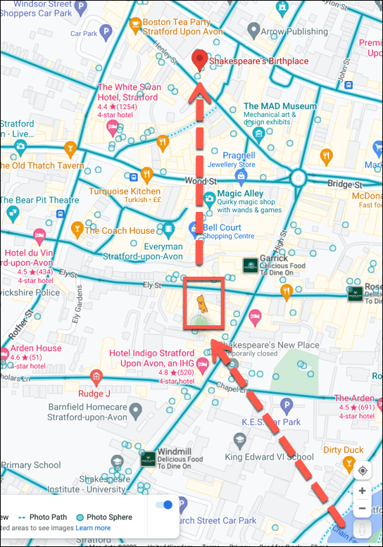 pictograma google maps street view