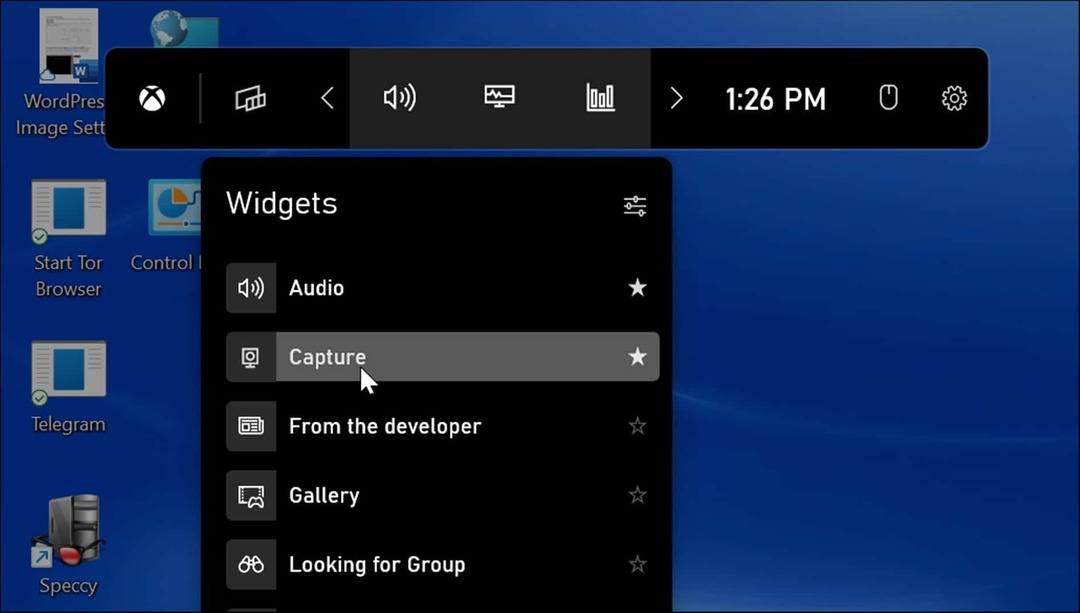 captură widget-uri face o captură de ecran pe Windows 11