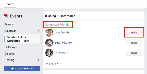 Facebook le va sugera oamenilor să vă invite prietenii dvs. cărora le place și pagina gazdă ca primă opțiune.