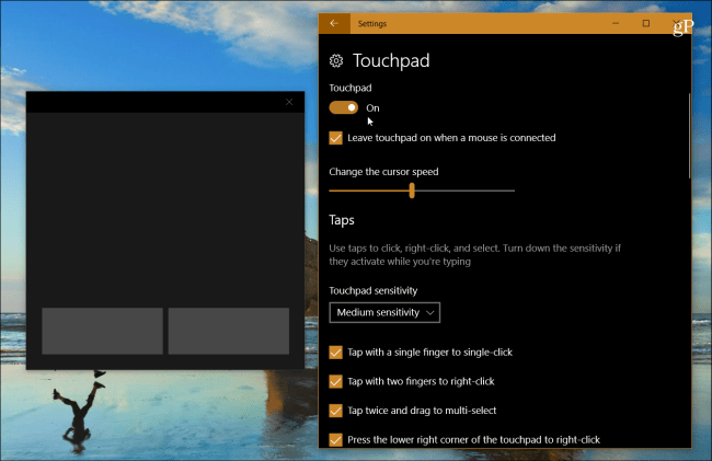 Cum să porniți noul Windows Touchpad virtual Windows 10