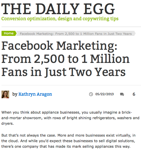 Facebook marketingul oului zilnic