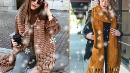 Cele mai elegante modele de eșarfe din tricot pentru femei pentru iarna 2021
