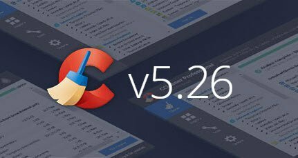Actualizare CCleaner V5.26