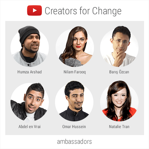 creatori YouTube pentru schimbare