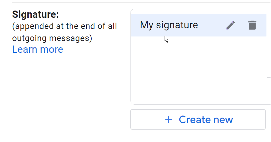 semnătura de schimbat