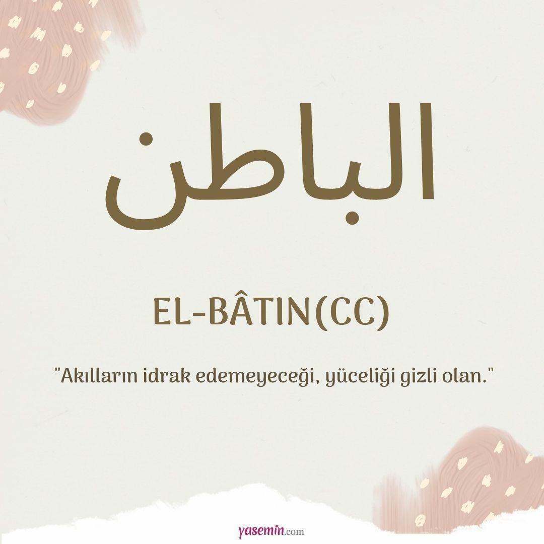 Ce înseamnă al-Batin (c.c)?