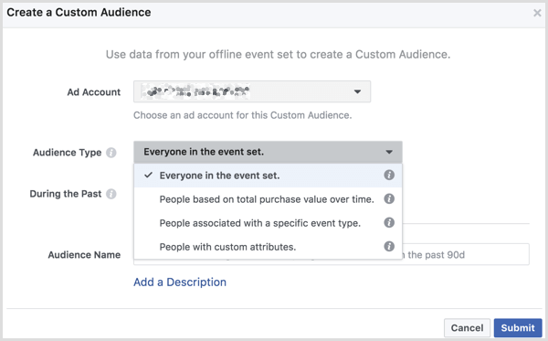 Facebook creează audiență personalizată din eveniment offline