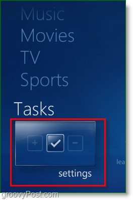 Windows 7 Media Center - faceți clic pe sarcini> <noscript> <img style =