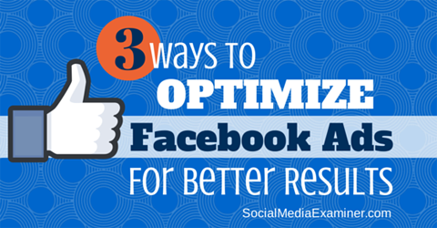 optimize facebook ads