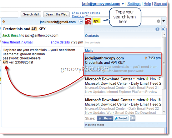 Recenzie CloudMagic: căutare instantanee de Gmail în mai multe conturi