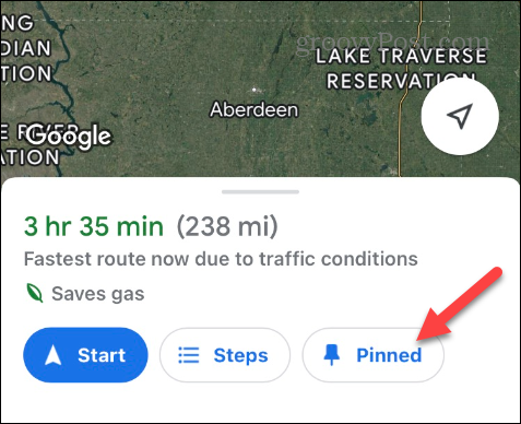 Salvați un traseu pe Google Maps